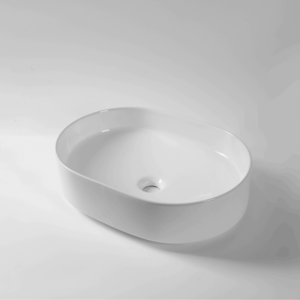 Pill-50-Claya bathware Gloss white Counter Top basins