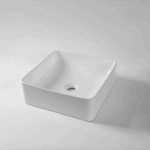 SQ-365-Claya bathware Gloss white Counter Top basins