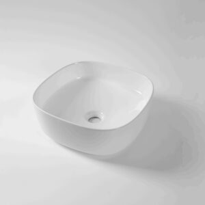 SQ-37-Claya bathware Gloss white Counter Top basins